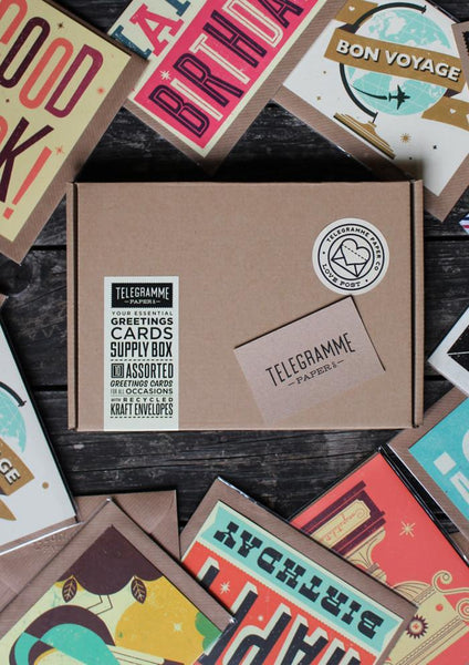 Essential Greetings Card Supply Box - 10 card set