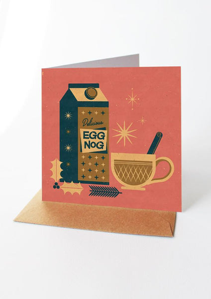 Eggnog Christmas Card