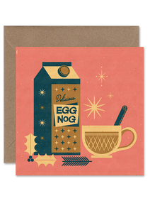 Eggnog Christmas Card