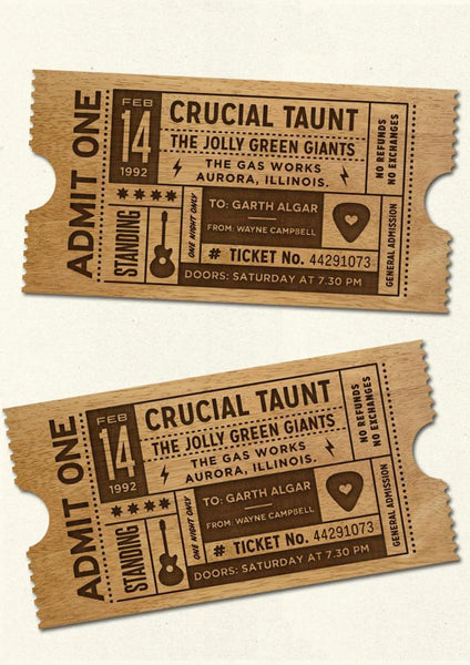 PERSONALISED TICKET - GIG