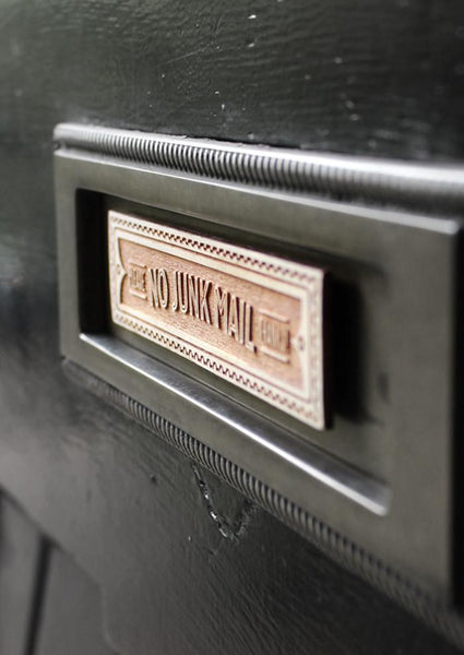 NO JUNK MAIL - Letter box sign