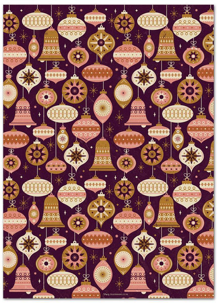 Christmas Baubles Gift Wrap
